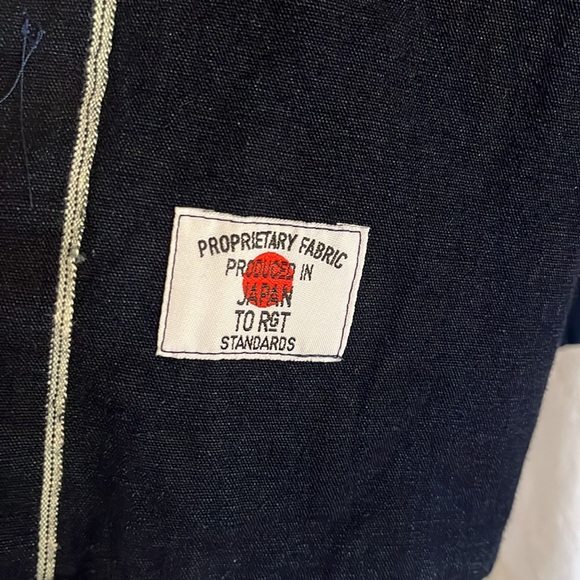 RGT Rogue Territory Japanese Indigo Denim Work Shirt Size Medium EUC - Picture 2 of 5